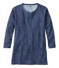 Women's L.L.Bean Tee, Three-Quarter-Sleeve Splitneck Tunic Print