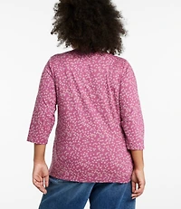 Women's L.L.Bean Tee, Three-Quarter-Sleeve Splitneck Tunic Print