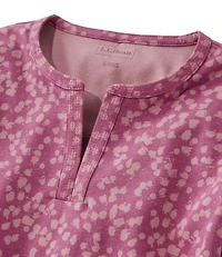 Women's L.L.Bean Tee, Three-Quarter-Sleeve Splitneck Tunic Print