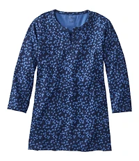 Women's L.L.Bean Tee, Three-Quarter-Sleeve Splitneck Tunic Print