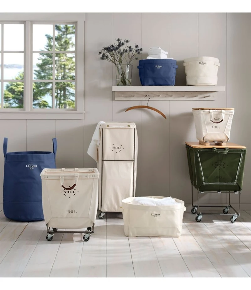 Canvas Storage Cubby Tote