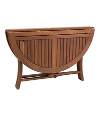 Eucalyptus Folding Table, Round