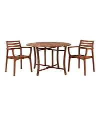 Eucalyptus Folding Table, Round