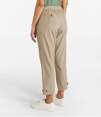 Women's Stretch Ripstop Pull-On Capri Pants, Slim-Leg