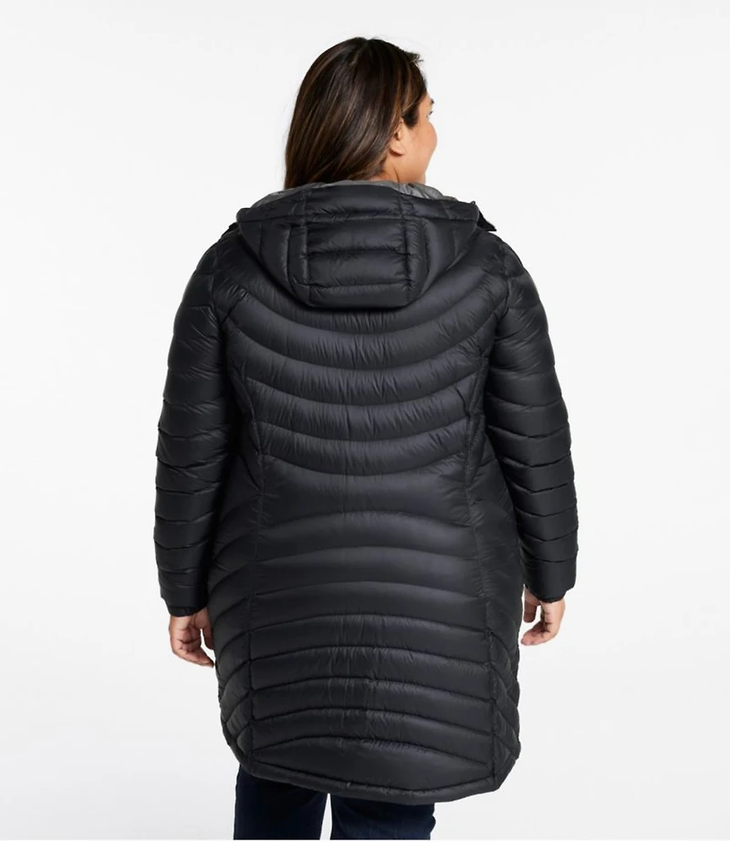 Women's Ultralight 850 Down Hooded Coat, Three-Quarter Length