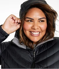 Women's Ultralight 850 Down Hooded Coat, Three-Quarter Length