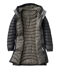 Women's Ultralight 850 Down Hooded Coat, Three-Quarter Length