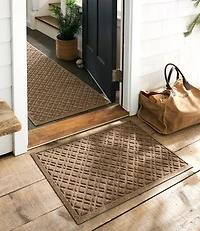 Heavyweight Recycled Waterhog Mat, Runner, Plaid