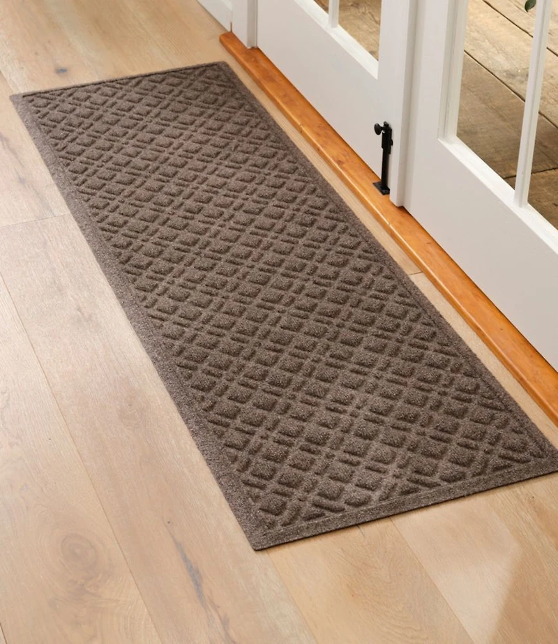 Heavyweight Recycled Waterhog Doormat, Plaid