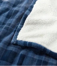 Wicked Plush Sherpa Throw, Plaid