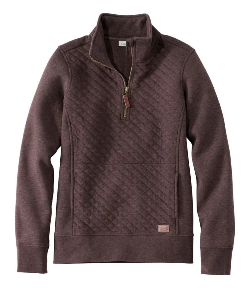 Women's Quilted Quarter-Zip Pullover