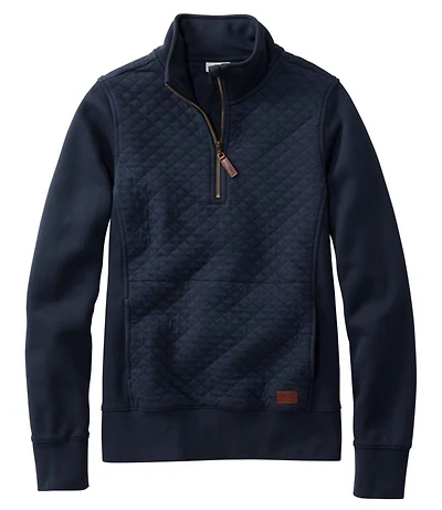 Women's Quilted Quarter-Zip Pullover