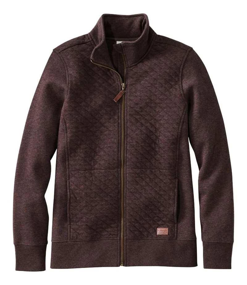 Women's Quilted Full-Zip Sweatshirt