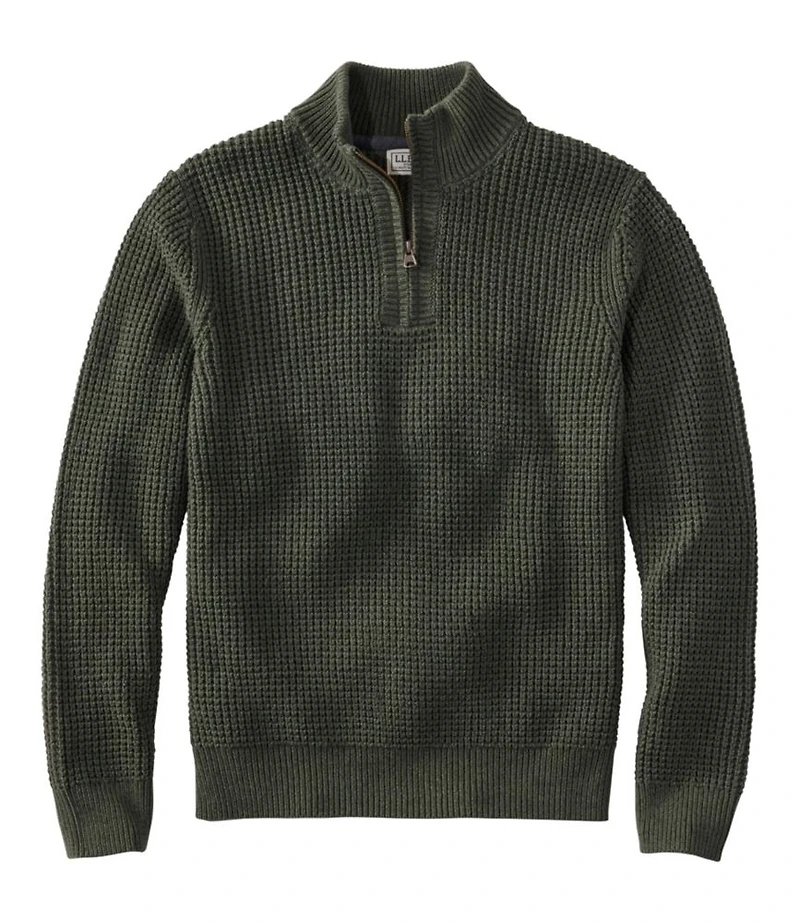 Men's Organic Cotton Waffle Sweater