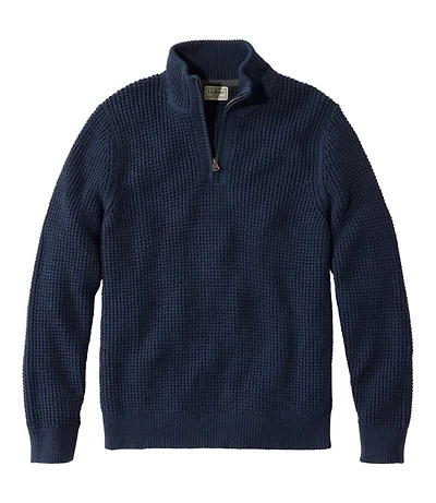 Men's Organic Cotton Waffle Sweater