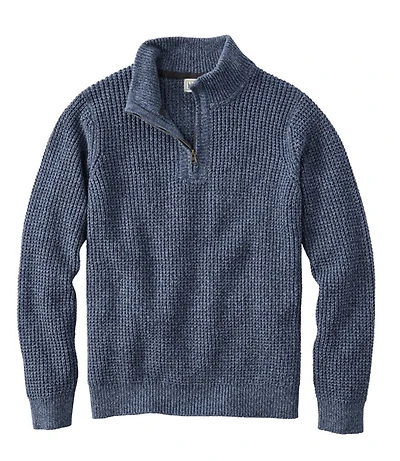 Men's Organic Cotton Waffle Sweater
