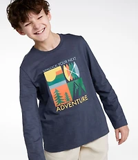 Kids' Graphic Tee, Long-Sleeve Glow-in-the-Dark