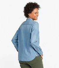 Women's L.L. Bean Heritage Washed Denim Shirt, Long-Sleeve