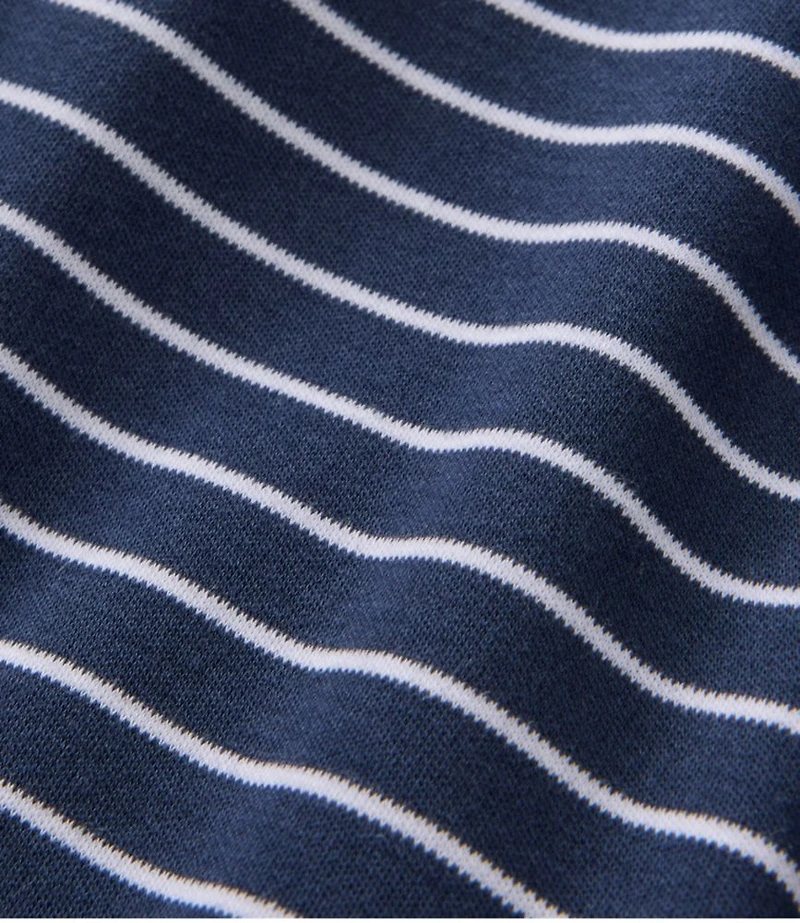 Women's Pima Cotton Tee, Short-Sleeve Crewneck Stripe