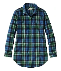 Women's Scotch Plaid Flannel Shirt, Tunic