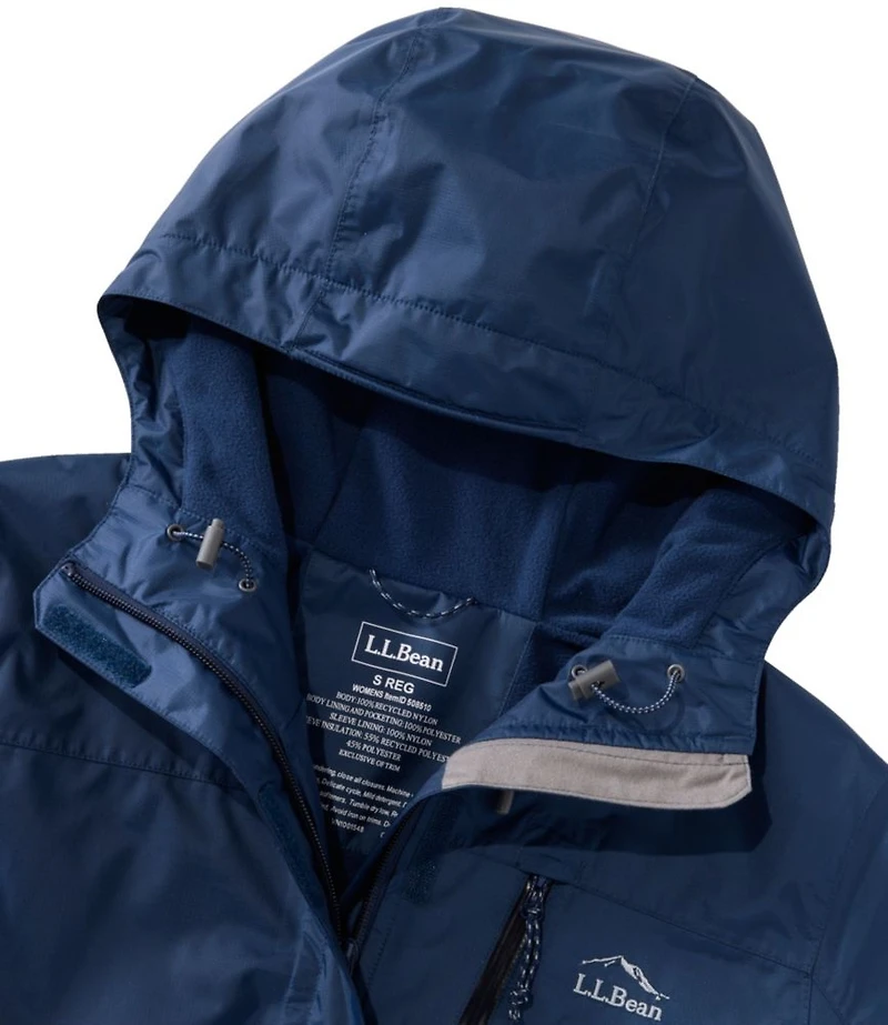 Women's Trail Model Rain Jacket, Fleece-Lined