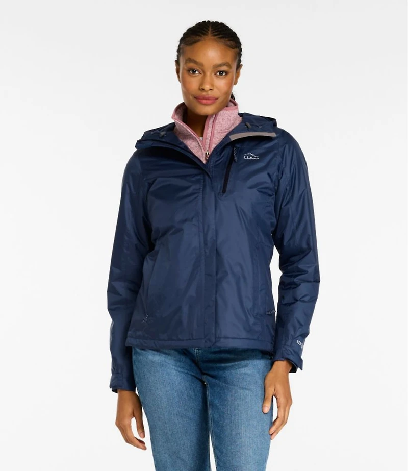 Women's Trail Model Rain Jacket, Fleece-Lined