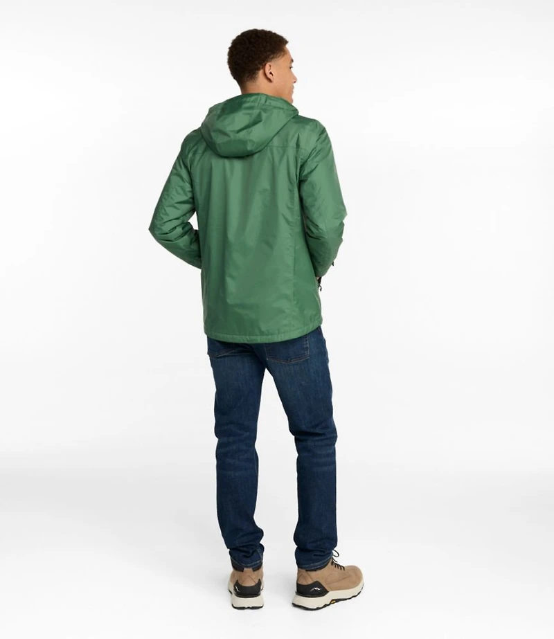 Men's Trail Model Rain Jacket, Fleece-Lined