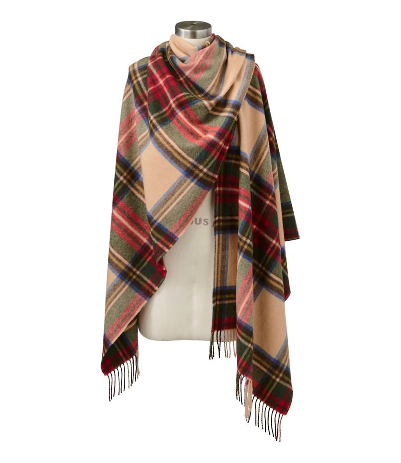 Women's L.L.Bean Poncho Scarf, Plaid