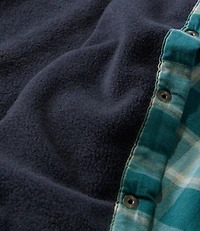 Women's Fleece-Lined Flannel Shirt, Snap-Front Plaid