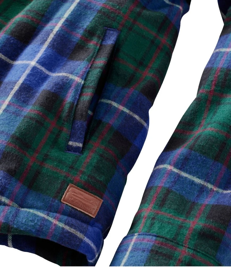 Women's Scotch Plaid Shirt, Sherpa-Lined
