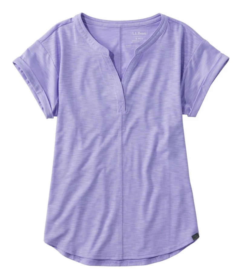 Women's Streamside Tee, Short-Sleeve Splitneck