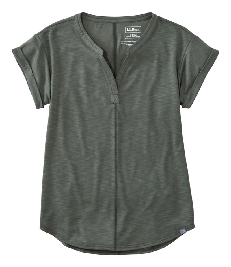 Women's Streamside Tee, Short-Sleeve Splitneck
