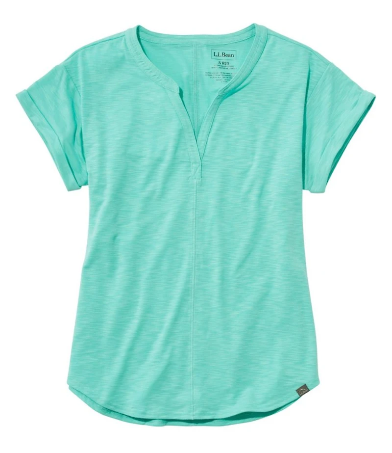 Women's Streamside Tee, Short-Sleeve Splitneck