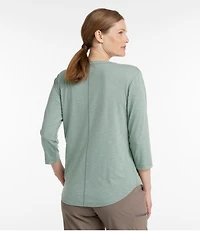 Women's Streamside Tee, Three-Quarter-Sleeve Splitneck