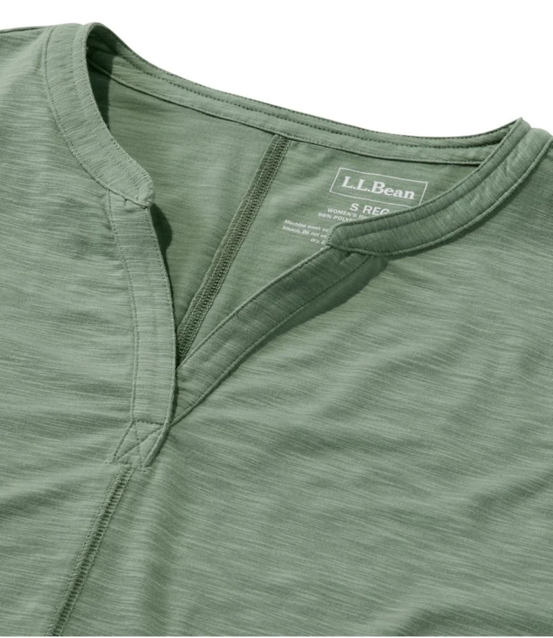 Women's Streamside Tee, Three-Quarter-Sleeve Splitneck