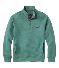 Men's Quilted Sweatshirt, Mockneck