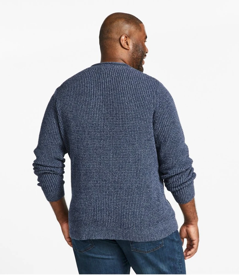 Men's L.L.Bean Organic Cotton Waffle Sweater, Rollneck Crew