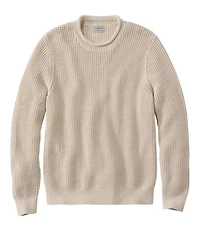 Men's L.L.Bean Organic Cotton Waffle Sweater, Rollneck Crew