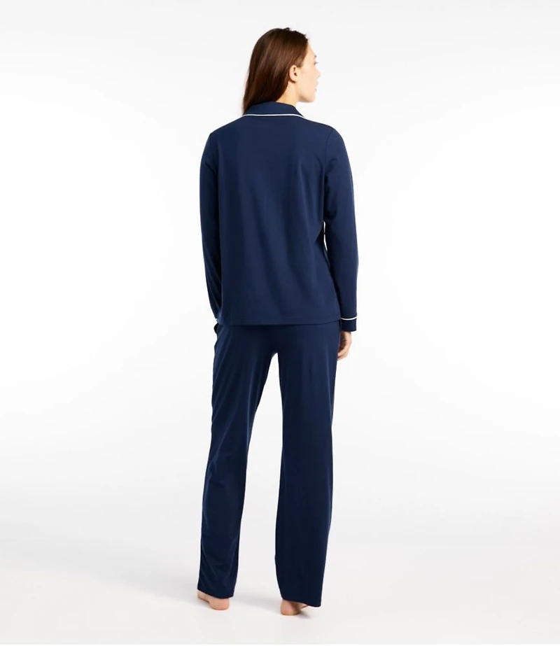 Women's Super-Soft Shrink-Free Pajama Set, Button-Front