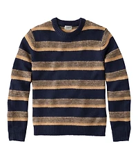 Men's Bean's Classic Ragg Wool Sweater, Crewneck, Stripe