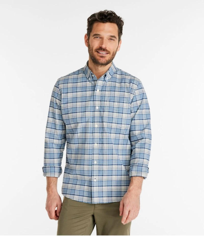 Men's Comfort Stretch® Oxford Shirt, Slightly Fitted Untucked Fit