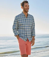 Men's Comfort Stretch® Oxford Shirt, Slightly Fitted Untucked Fit