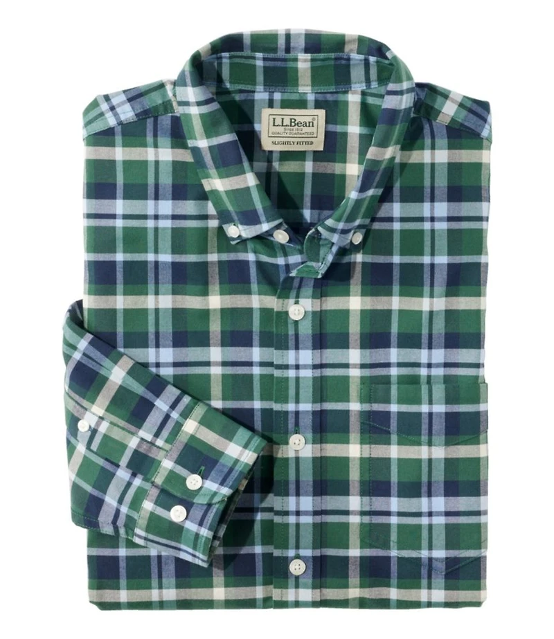 Men's Comfort Stretch® Oxford Shirt, Slightly Fitted Untucked Fit