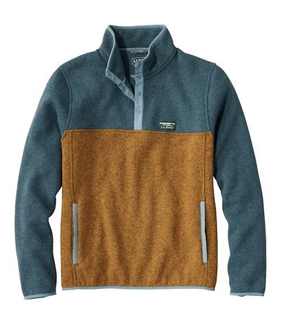 Men's L.L.Bean Sweater Fleece Pullover, Colorblock