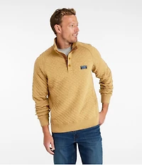 Men's Quilted Sweatshirt, Mockneck