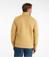 Men's Quilted Sweatshirt, Mockneck