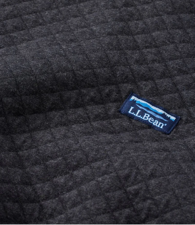 Men's Quilted Sweatshirt, Mockneck