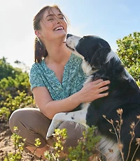 Women's Streamside Tee, Short-Sleeve Splitneck Print
