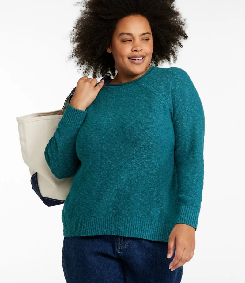 Women's Midweight Cotton Slub Rollneck Pullover