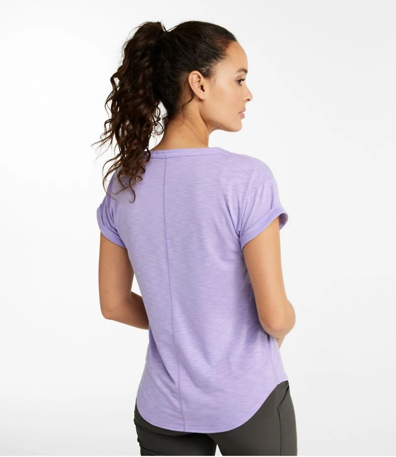 Women's Streamside Tee, Short-Sleeve Splitneck